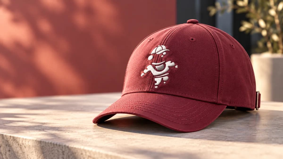 Casquette publicitaire personnalisée sur mesure | Aveniris Casquette publicitaire personnalisée avec logo blanc brodé sur mesure